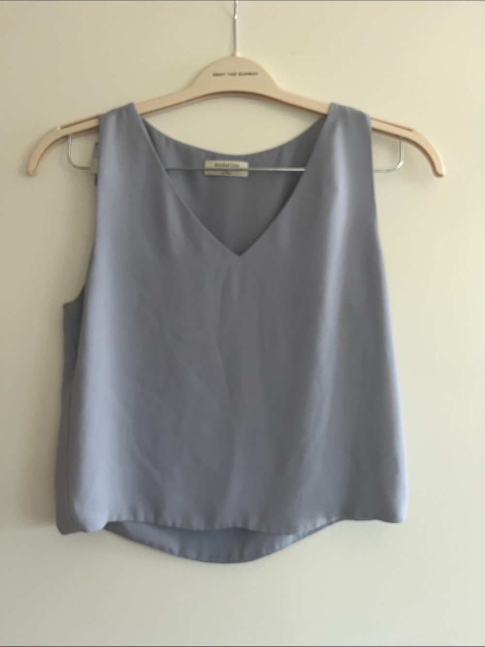 Aritzia - Babaton Soft Lavender V-Neck Tank Blouse
